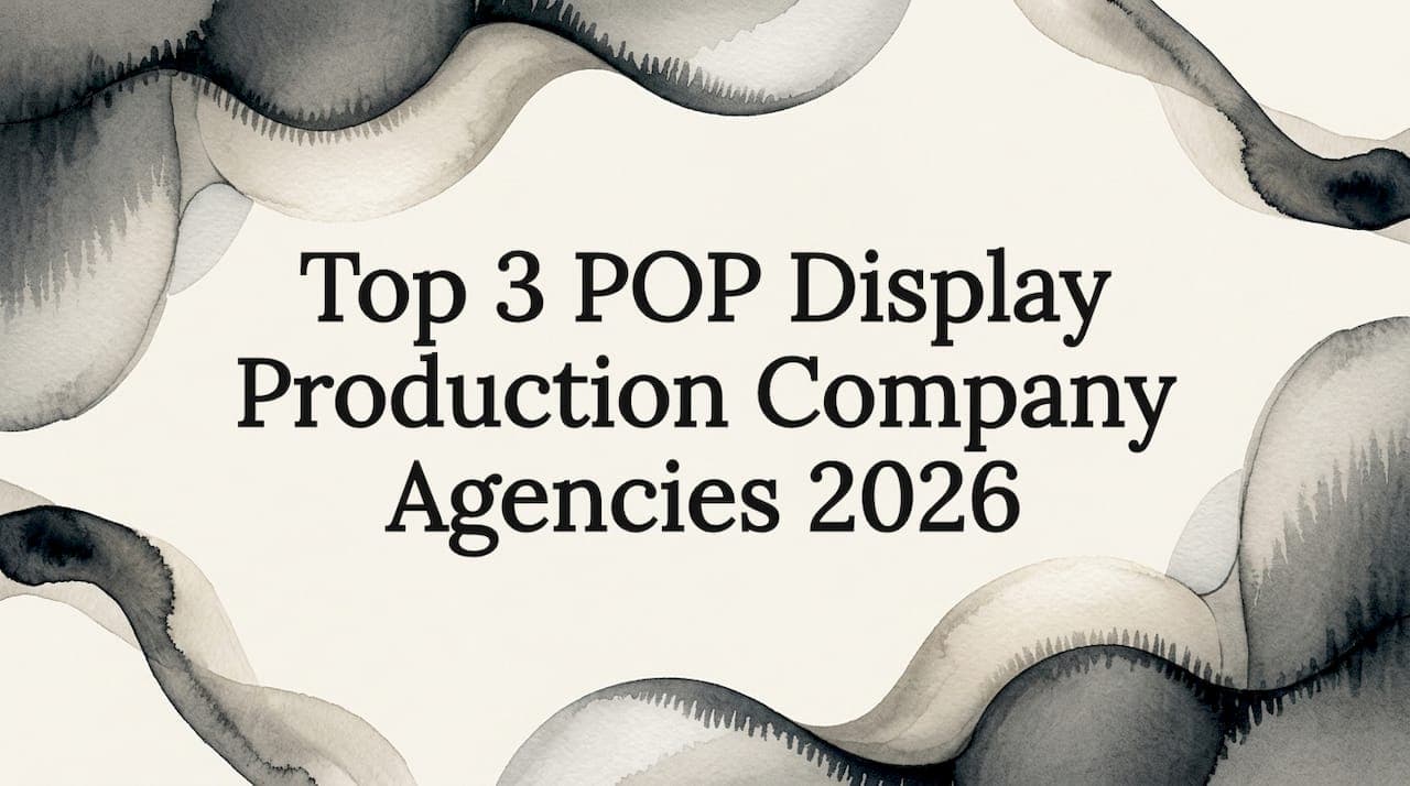 Top 3 POP Display Production Company Agencies 2026