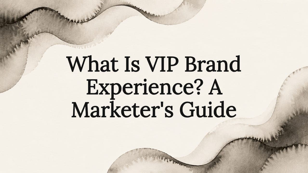 What Is VIP Brand Experience? A Marketer's Guide