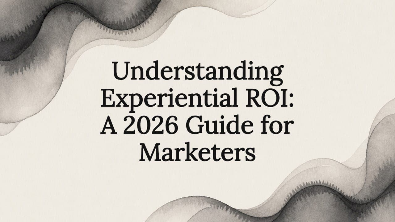 Understanding Experiential ROI: A 2026 Guide for Marketers