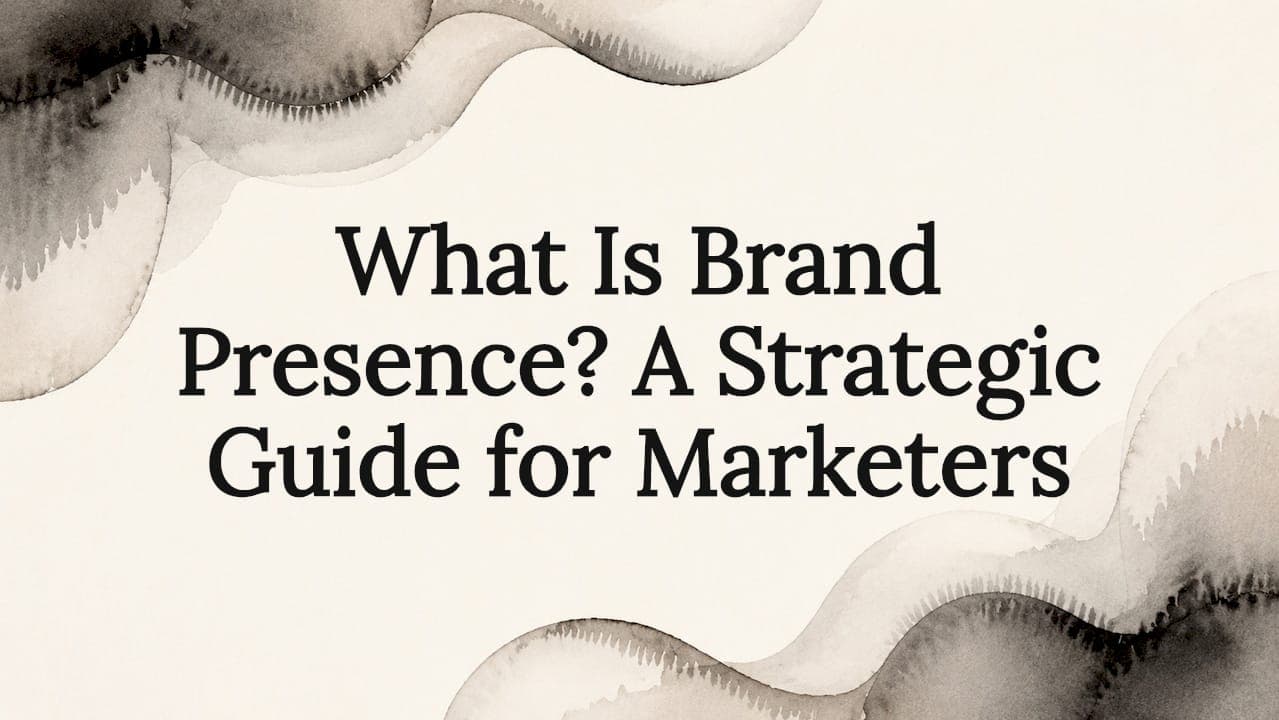What Is Brand Presence? A Strategic Guide for Marketers