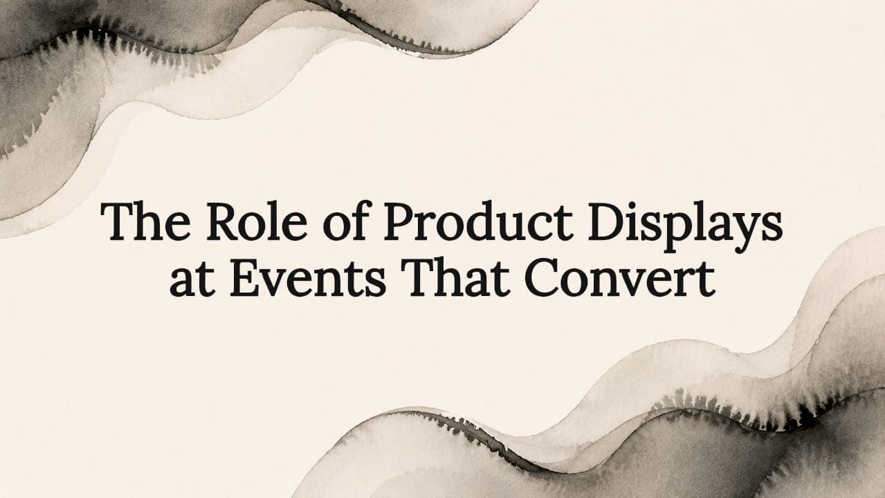 The Role of Product Displays at Events That Convert