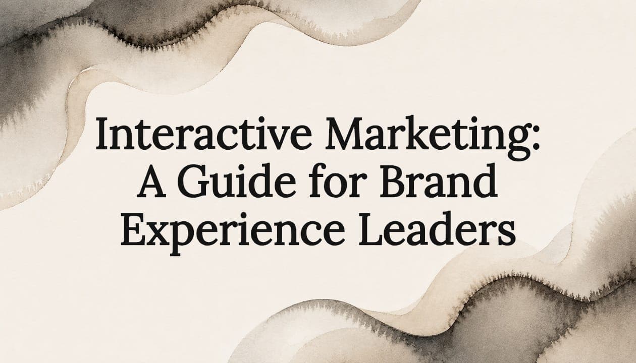 Interactive Marketing: A Guide for Brand Experience Leaders